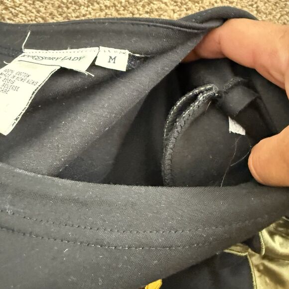 Vintage Halloween Fall Pumpkin Top Womens M Sequins Long Length - Picture 8 of 13